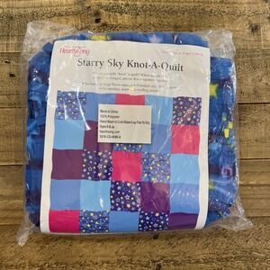 Hearth Song Hearthsong Starry Sky Knot-A-Quilt Kit NEW